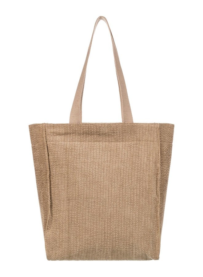 Roxy Large Capacity Causal Everday Carry Essential Shoulder Tote Bag, Feeling Good - Oil Green - Image 4