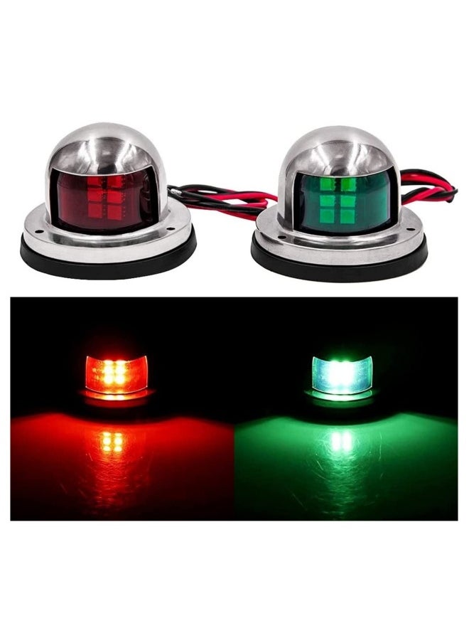 Generic Navigation Lights Deck Mount New Marine Sailing Lights for Bow Side Port Starboard Pontoons Chandlery Boat Yacht Skeeter DC 12V Easy to Install Good Lighting  - Image 2