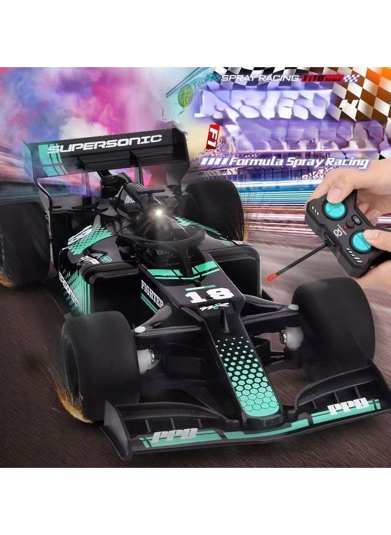 Generic - Formula One RC Racing Toy Car (Green) Premium Quality High Speed Racing - Image 1