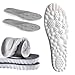 DWTWLE 4D Cloud Insoles for Men and Women Memory Foam Cloud Insoles Super Soft AntiFatigue Shock Absorption Relieve Foot Pain Gray Women US 59 - Image 1