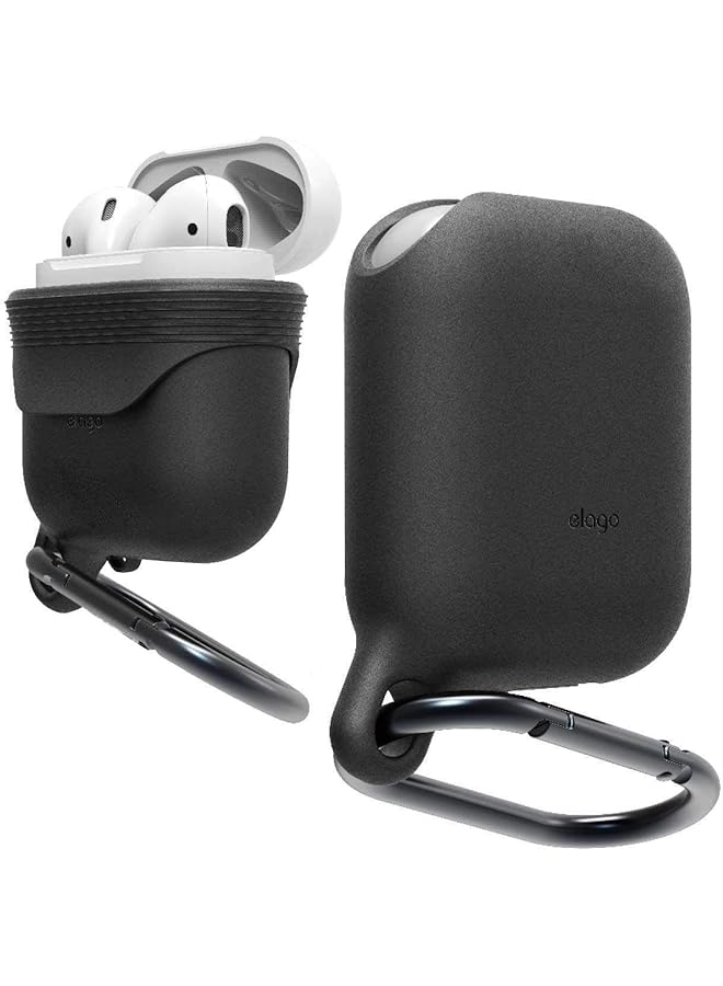 Elago Airpods Waterproof Hang Case Black - Image 1