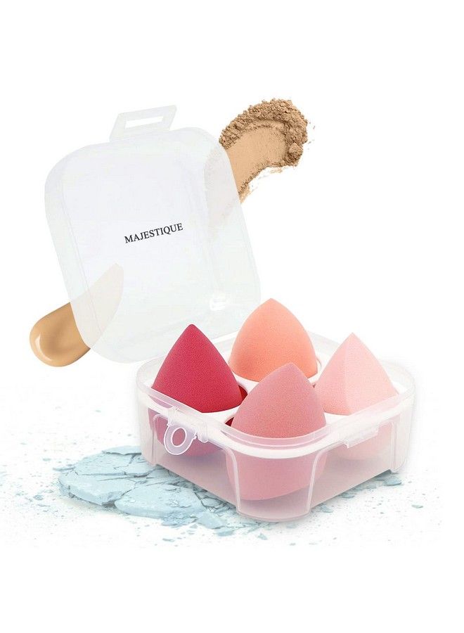 MAJESTIQUE Professional Makeup Sponges Blender Set Beauty Sponge With Egg Case Color May Vary - Image 2