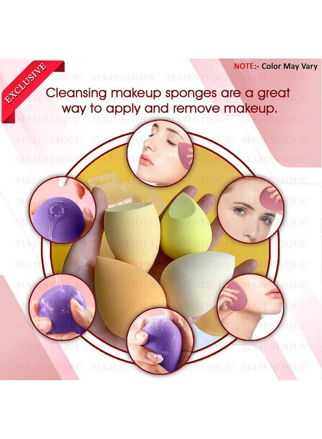 MAJESTIQUE Professional Makeup Sponges Blender Set Beauty Sponge With Egg Case Color May Vary - Image 5