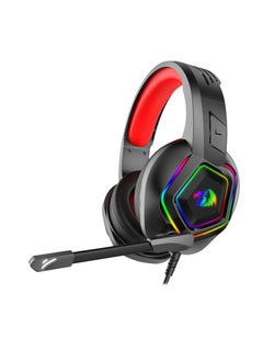 REDRAGON REDRAGON MEDEA H280 Wired RGB Gaming Headset – Surround Sound, Noise-Canceling Mic, Comfortable Over-Ear Design for PC, PS4, Xbox & More (Black)  - Image 1