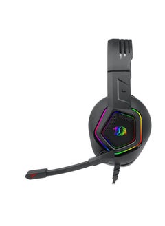 REDRAGON REDRAGON MEDEA H280 Wired RGB Gaming Headset – Surround Sound, Noise-Canceling Mic, Comfortable Over-Ear Design for PC, PS4, Xbox & More (Black)  - Image 2