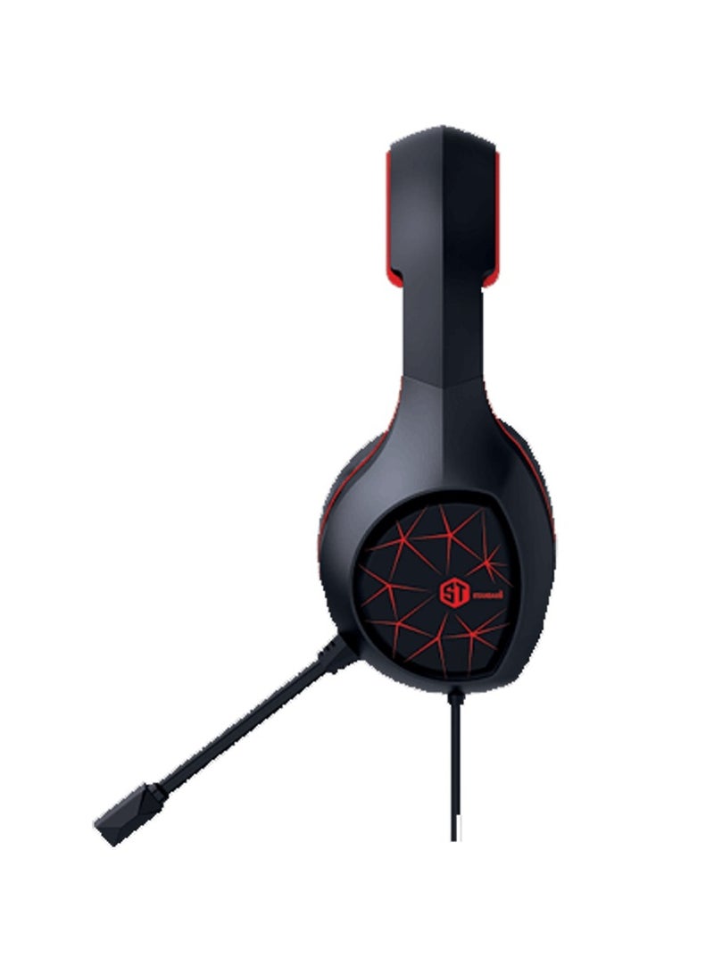 REDRAGON REDRAGON MEDEA H280 Wired RGB Gaming Headset – Surround Sound, Noise-Canceling Mic, Comfortable Over-Ear Design for PC, PS4, Xbox & More (Black) - Image 3
