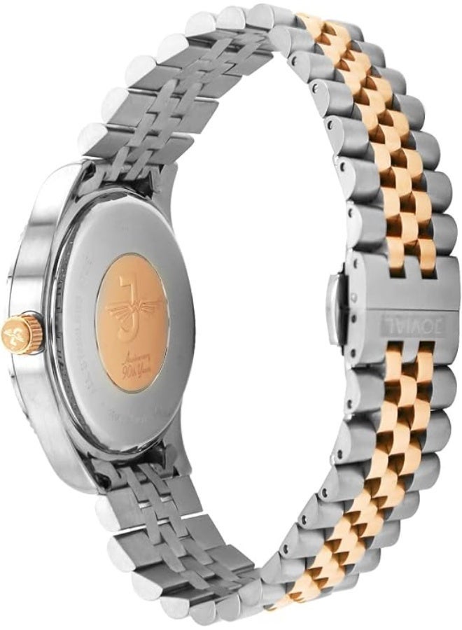 JOVIAL 5051LAMQ02E Women's Fashion Watch, Quartz Movement, Metal Band, 26mm, Grey - Image 3