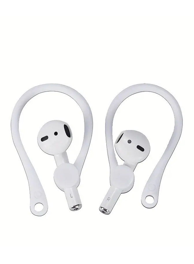1 Pairs Ear Hooks for Ear Pods Earbuds Tips Hook Holder (1 Pair White)  - Image 1