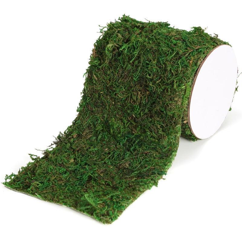 USMOLA Moss Roll, Dried Moss for Crafts, Moss Table Runner for Fairy Gardens, Wedding Woodland Decor, Preserved Moss Mat for Table Decoration (4" W x 48" L) - Image 2