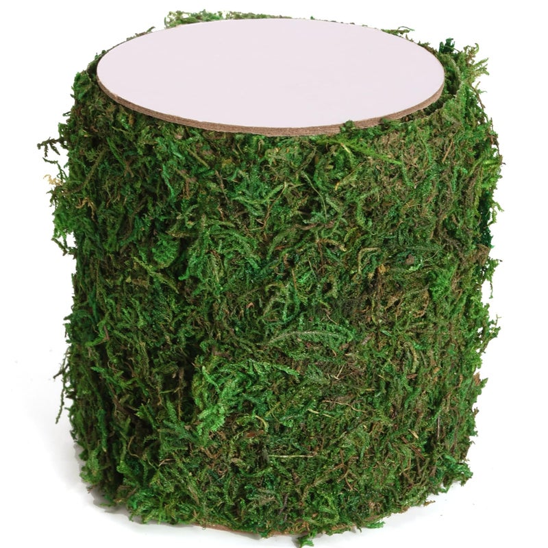 USMOLA Moss Roll, Dried Moss for Crafts, Moss Table Runner for Fairy Gardens, Wedding Woodland Decor, Preserved Moss Mat for Table Decoration (4" W x 48" L) - Image 1