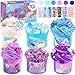 Rowecvce 6 Pack Snacks Slime Kit for KidsCloud Butter Clear Slimes Blue Purple Snacks Slime Soft and NonSticky Party Favors Goodie Bag Stuffers Classroom Rewards Birthday Gifts for Girls Boys - Image 2