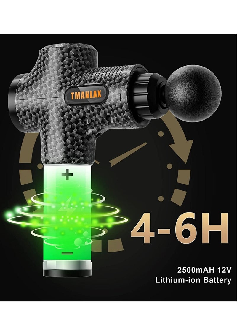 Massage Gun Deep Tissue Massager,Handheld Percussion Massager with 10 Different Massage Heads 30 Speeds - Image 3