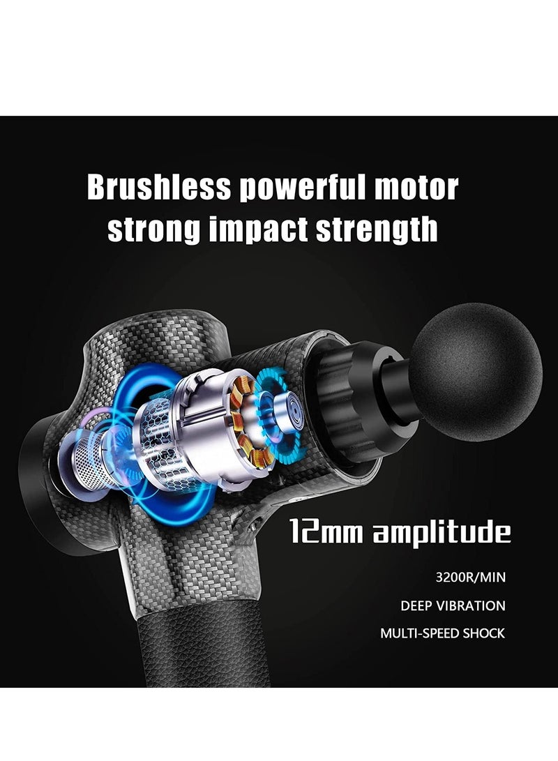 Massage Gun Deep Tissue Massager,Handheld Percussion Massager with 10 Different Massage Heads 30 Speeds - Image 4