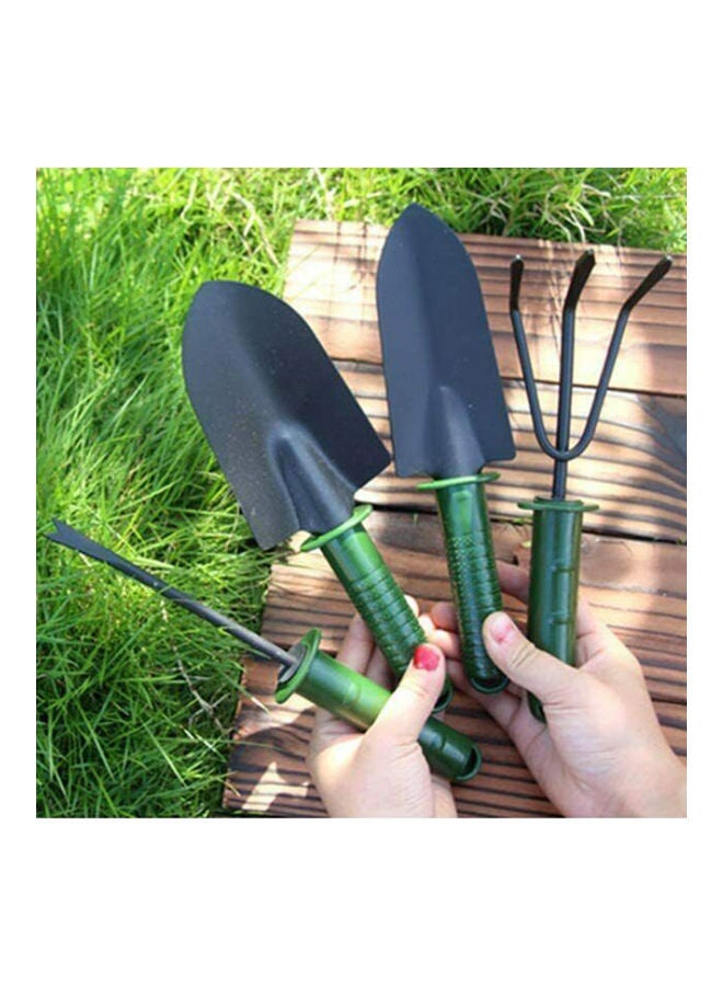 NIBEMINENT 4-Piece Garden Tools Black/Green - Image 5