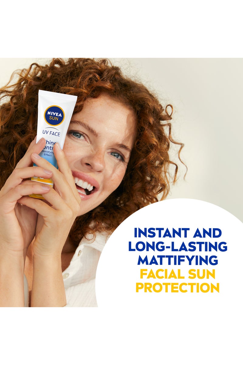 Nivea Sun Uv Face Shine Control Spf 50 Cream Pack Of 2 - Image 3