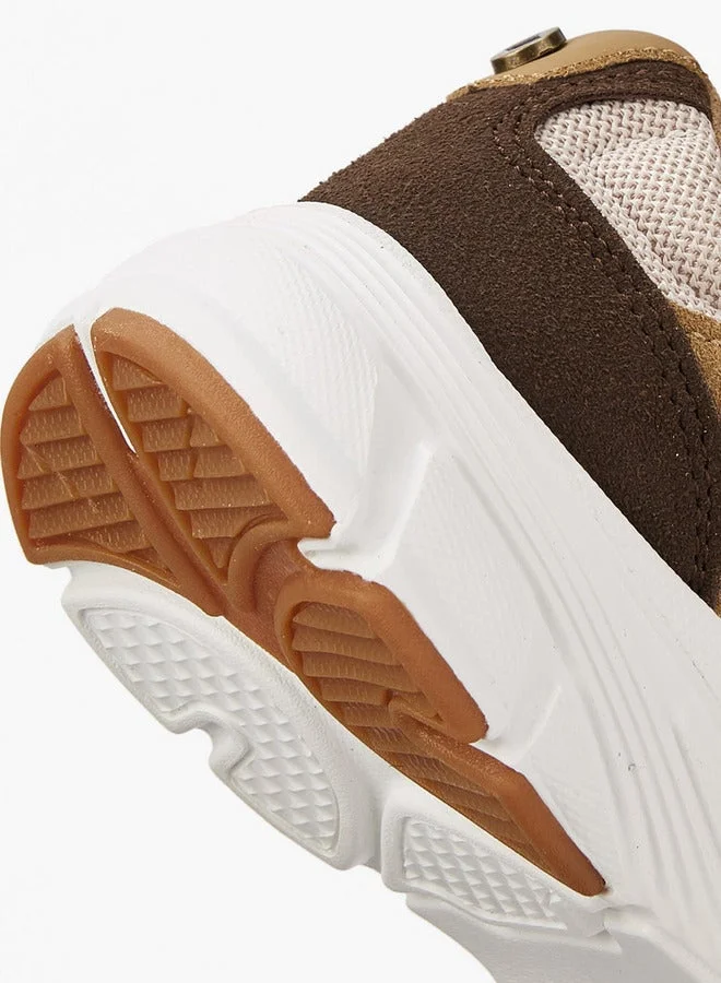 لي كوبر أحذية رياضية للأولاد بألوان متداخلة وإغلاق بشريط لاصق