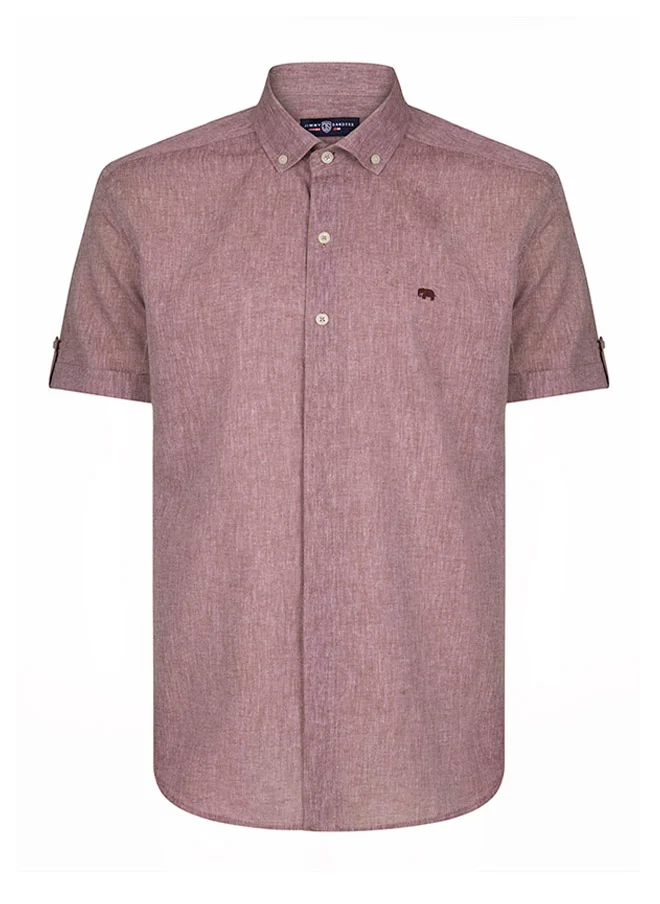 جيمي ساندرز Linen Blend Cotton Shirt