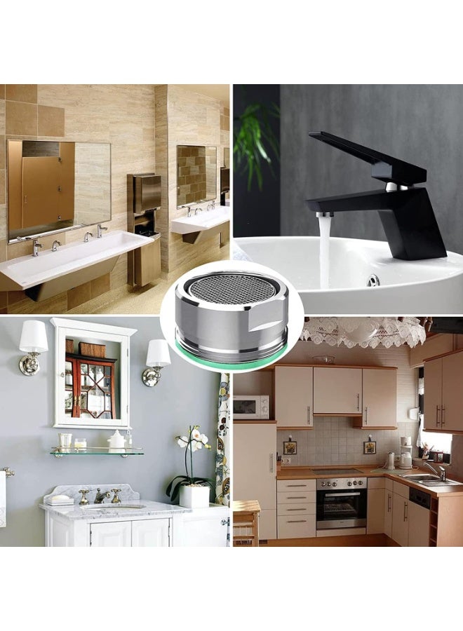 HZYH 3 Pcs Faucet Aerator, Faucet Replacement Parts, Chrome Finish, Corrosion Resistant, Non Leakage, Safe and Durable, Can Be Used for Most 24MM Faucets, Suitable for Kitchen, Bathroom, Toilet - Image 4