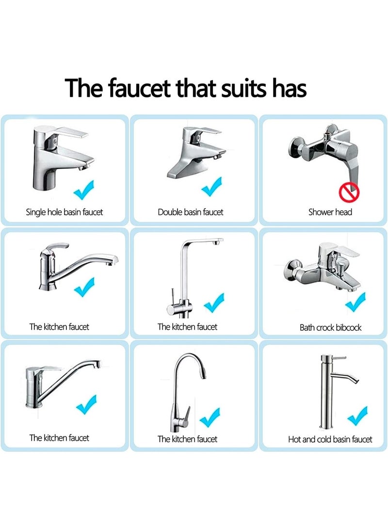 HZYH 3 Pcs Faucet Aerator, Faucet Replacement Parts, Chrome Finish, Corrosion Resistant, Non Leakage, Safe and Durable, Can Be Used for Most 24MM Faucets, Suitable for Kitchen, Bathroom, Toilet - Image 5