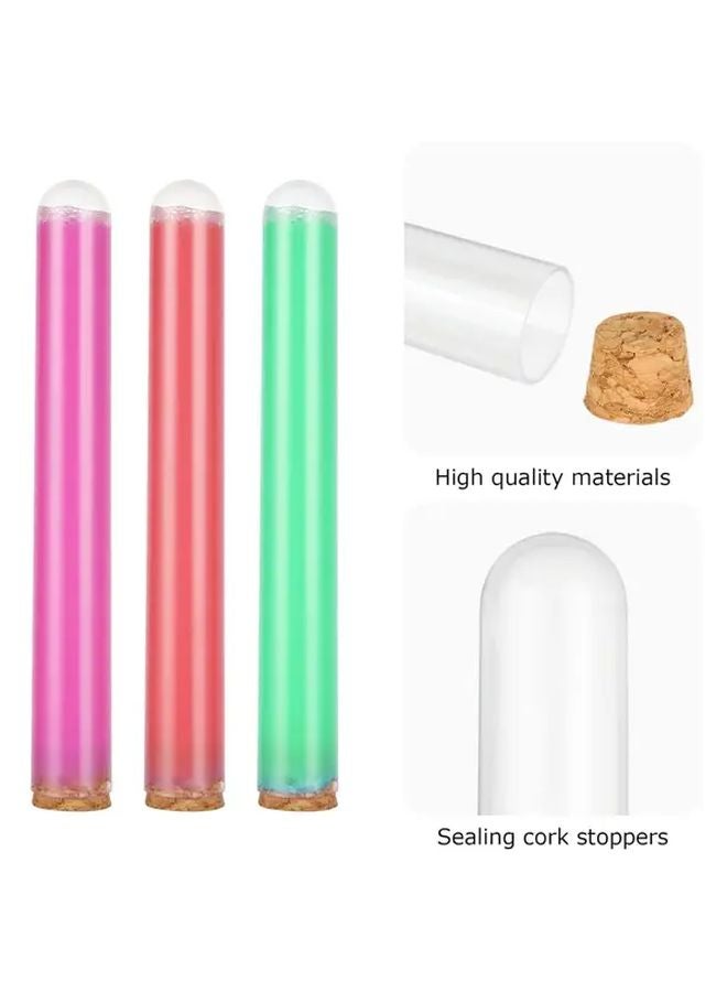 30pcs Plastic Test Tubes 35ml With Cork Stoppers For Scientific Experiments Candy Storage - Image 4