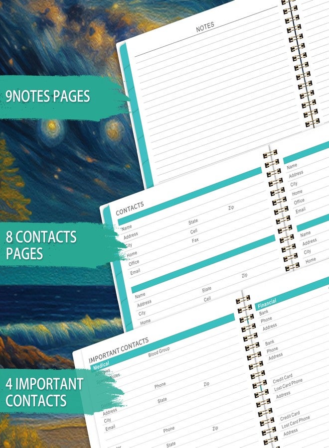 Pinchoco 2025-2026 Monthly Planner - Monthly Planner 2025-2026, JUL. 2025 - DEC. 2026 Monthly Planner with Notes, 8.5" x 11", 2025-2026 Calendar Monthly Planner with Holidays and Back Pocket, Twin-Wire Binding - Image 5