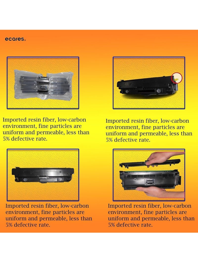 ECARES® 230A Compatible Toner Cartridges Replacement for W2303A use with HP Color LaserJet Pro 4203dw 4203dn MFP 4303dw Printers (Yellow) - Image 2