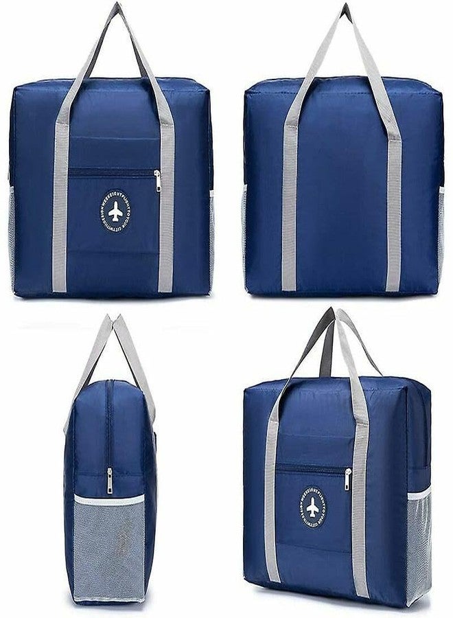 Keetly Travel Bag Foldable Duffle Bag Spirit Airlines Personal Item Bag for Women Men Lightweight Short Trip Carry On Bag Sports Gym Tote Weekender Overnight Bag (Blue) - Image 3