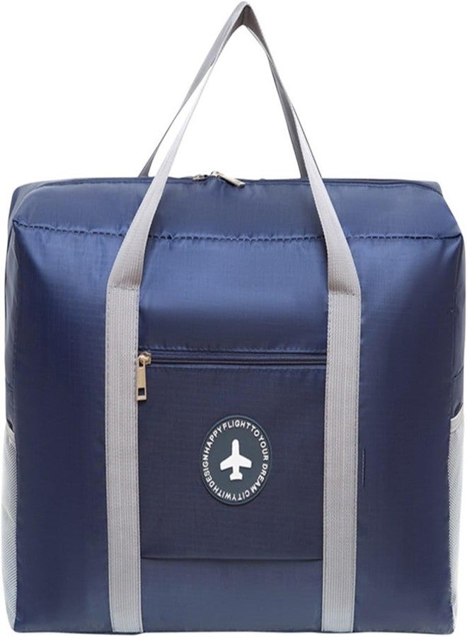 Keetly Travel Bag Foldable Duffle Bag Spirit Airlines Personal Item Bag for Women Men Lightweight Short Trip Carry On Bag Sports Gym Tote Weekender Overnight Bag (Blue) - Image 1