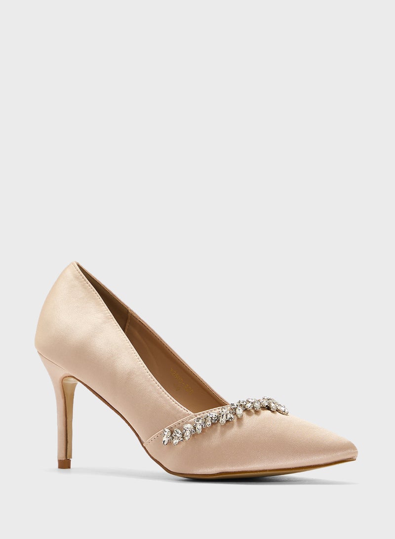 ELLA Diamante Heeled Pump  - Image 2