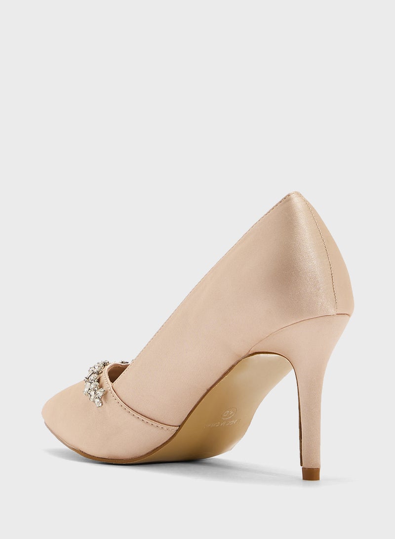 ELLA Diamante Heeled Pump  - Image 3