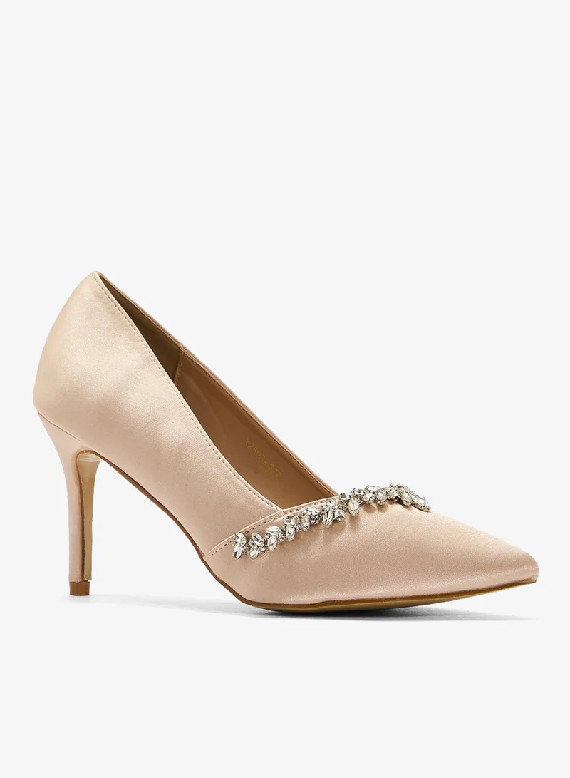 ELLA Diamante Heeled Pump