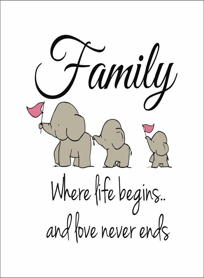 Wall Attraction™ Family Together Quote Wall Stickers & Murals Size - 58x58cm MD69_S - Image 3
