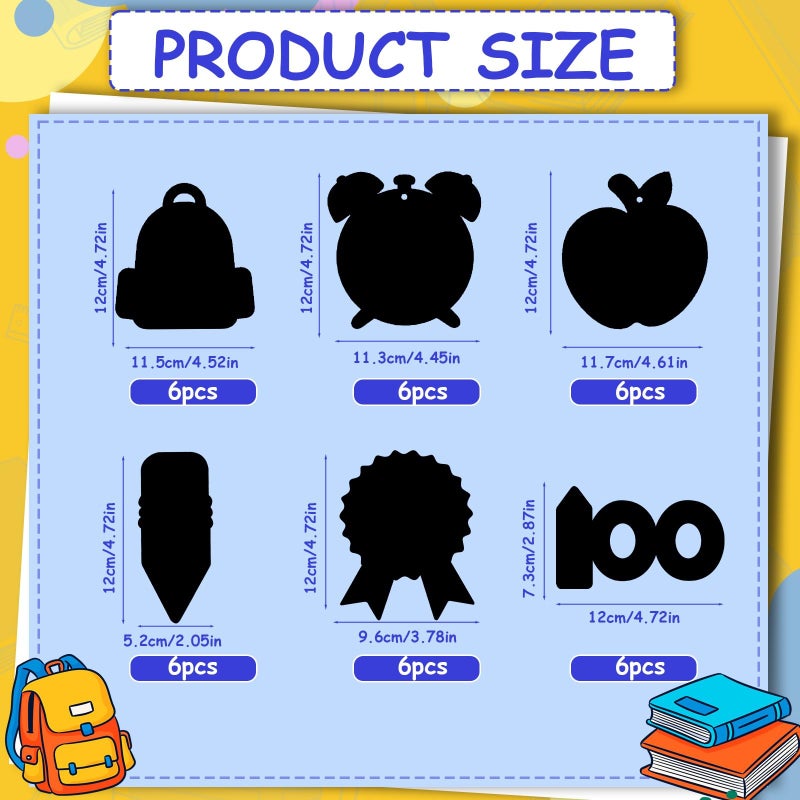 JULMELON 36PCS Valentines Day Crafts for Kids, Valentineâ€™s Hearts Rainbow Scratch Cards for Galentines Day Decorations Creative Kids Classroom Activities School Party Favors Gift Exchange - Image 2