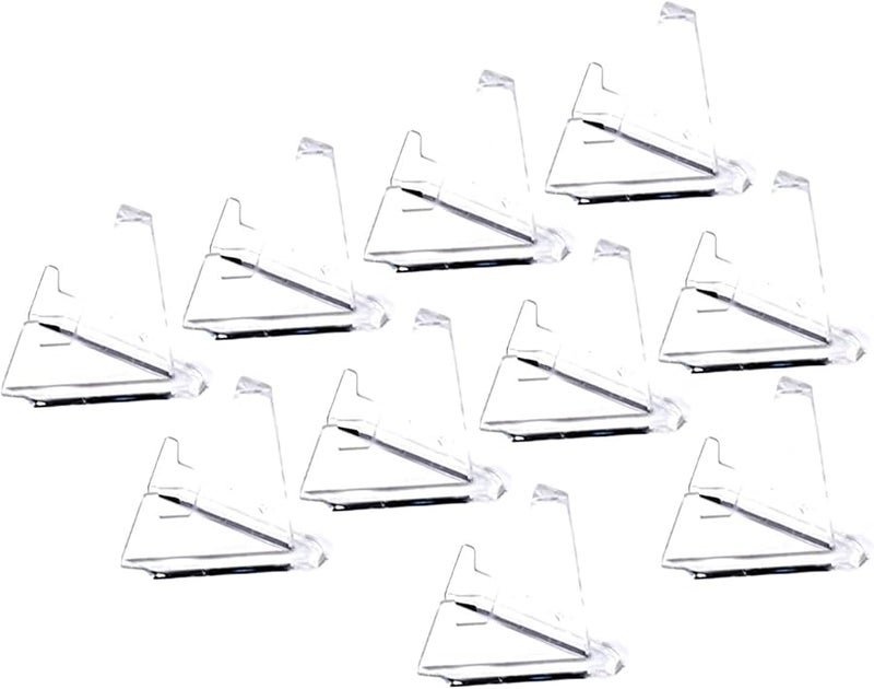 Acrylic Commemorative Coin Display Stand Transparent Triangle Easel For Challenge Medals Size M 10 Pack - Image 4