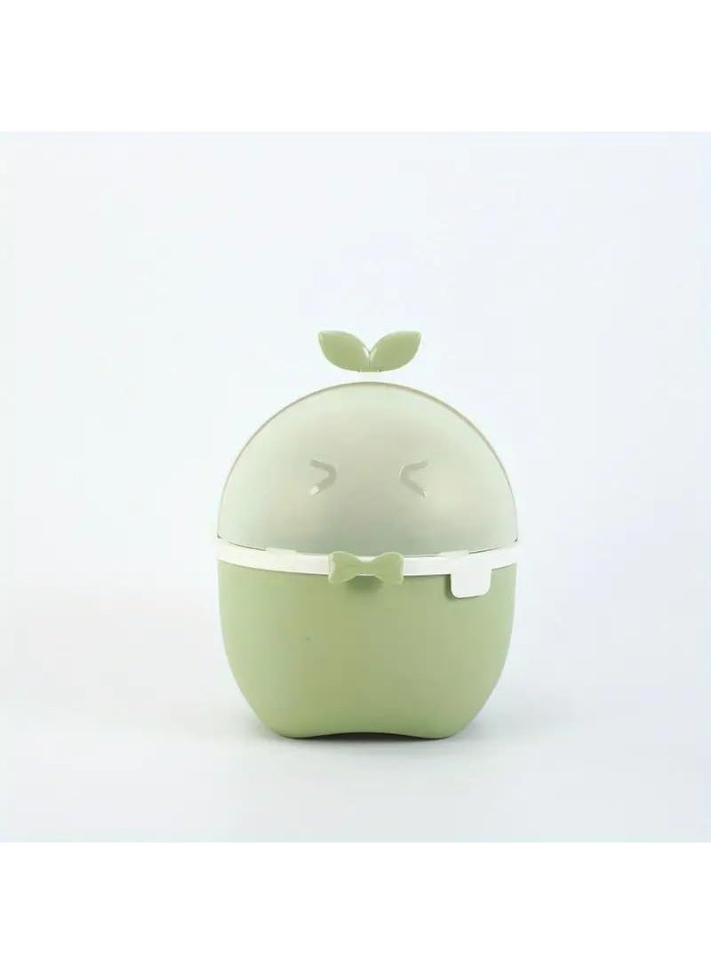 BLURISM BLURISM Kids Trash Bin Mini Desktop Wastebasket with Lid Cute Cartoon Cat Desk Trash Can Countertop Dustbin Tabletop Waste Bin Garbage Can for Home Office Bathroom Kitchen Bedroom  - Image 1