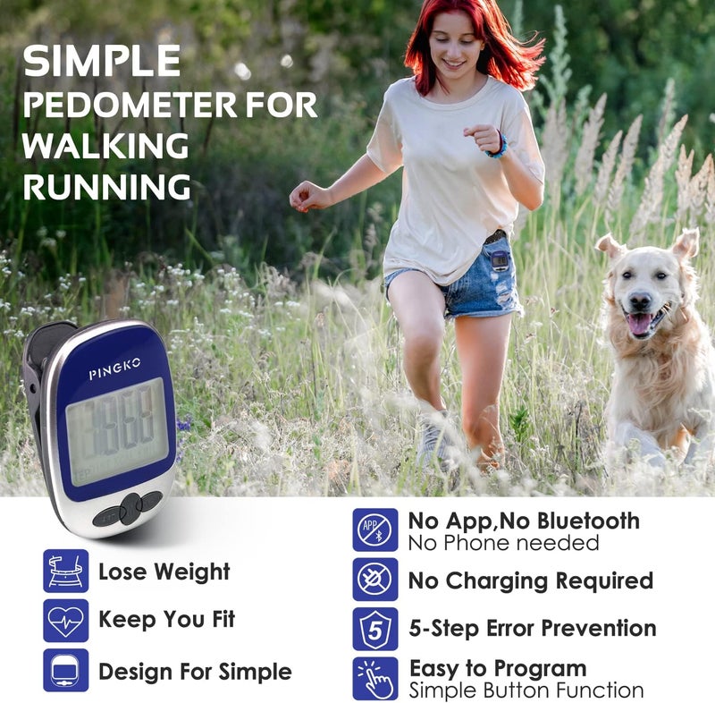 PINGKO Outdoor Multi-Function Portable Sport Pedometer Step/Distance/Calories/Counter - Image 1