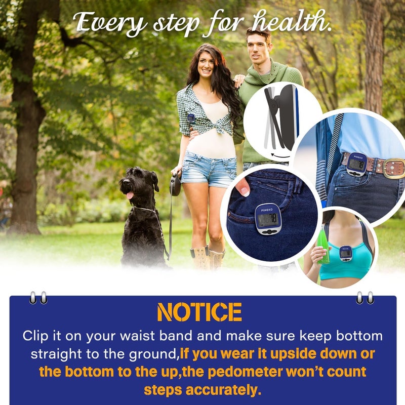 PINGKO Outdoor Multi-Function Portable Sport Pedometer Step/Distance/Calories/Counter - Image 4