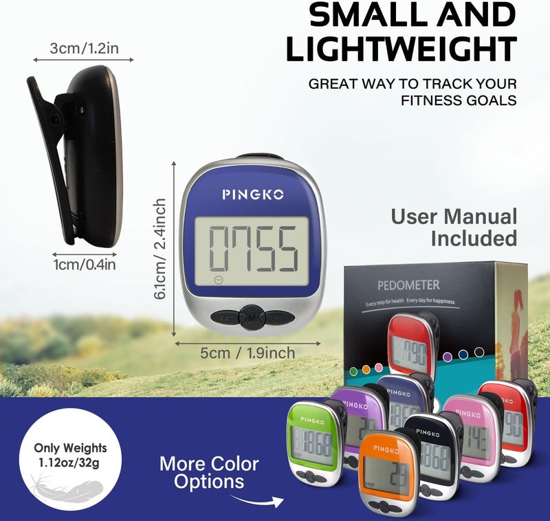 PINGKO Outdoor Multi-Function Portable Sport Pedometer Step/Distance/Calories/Counter - Image 5