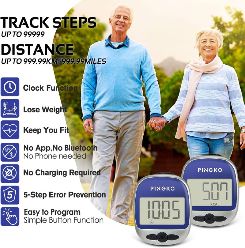 PINGKO Outdoor Multi-Function Portable Sport Pedometer Step/Distance/Calories/Counter - Image 2