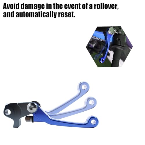 Adsspro CNC Foldable Brake Clutch Lever Handle Handlebar Grips Set Fit for YZ125/250 15-22 YZ250F 09-22 YZ125X 17-22 YZ250X 16-22 YZ450F 09-22 YZ450FX 19-22 YZ250FX YZ426F Dirt Pit Bike 7/8" 22mm - Image 4