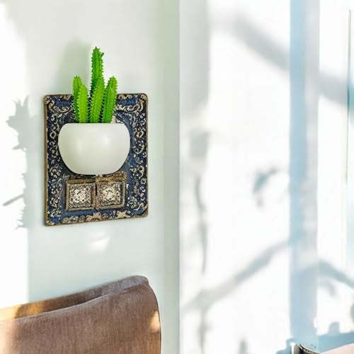 KRIWIN Magnetic Cactus Planter, 11 cm x 6.5 cm White Pot, Decorative Fridge Magnet with Artificial Succulent - Image 4
