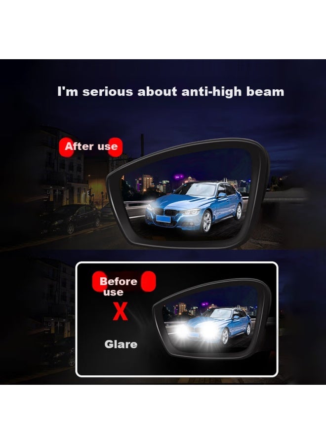 Ornaments Huashi Car Rearview Mirror Rainproof Film Anti-glare Mirror Reversing Mirror Rainproof High Definition Anti-dazzle Far Light Rainproof Film - Image 3