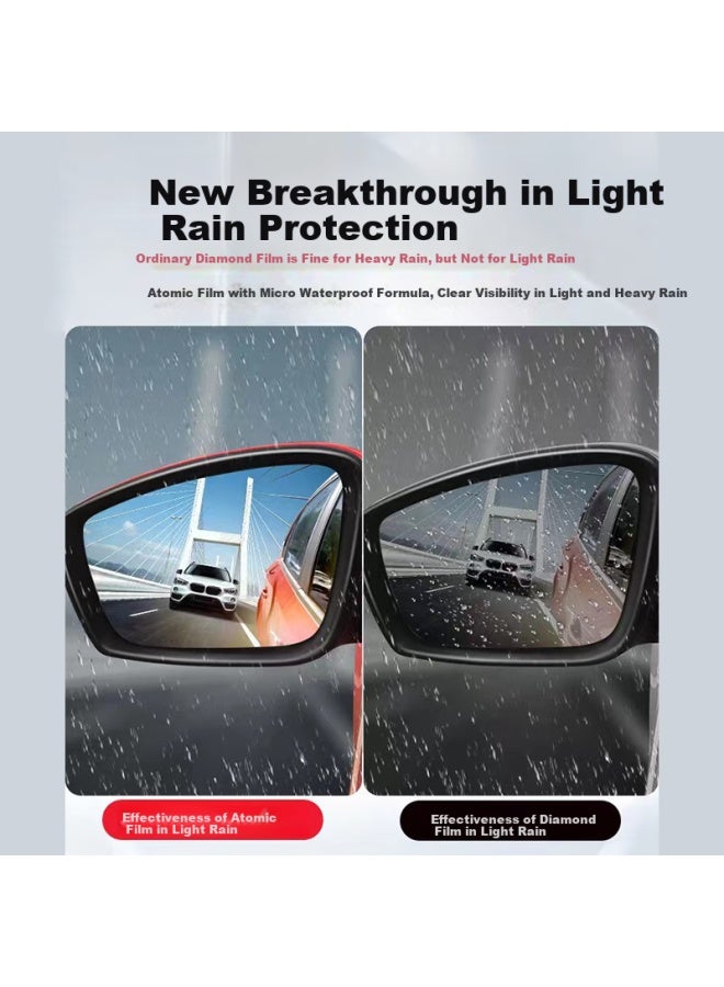 Ornaments Huashi Car Rearview Mirror Rainproof Film Anti-glare Mirror Reversing Mirror Rainproof High Definition Anti-dazzle Far Light Rainproof Film - Image 2