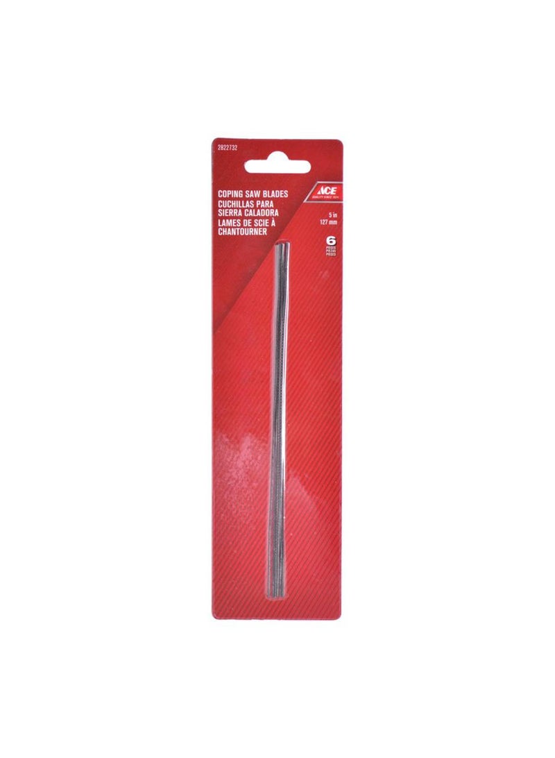 ACE Carbon Steel Coping Saw Blade Pack 127cm 12pcs 