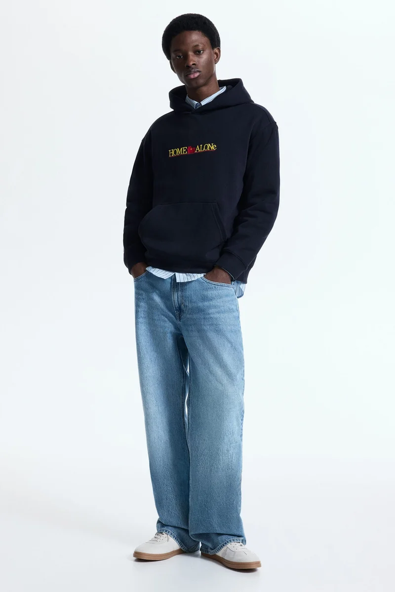 H&M Loose Fit Printed hoodie