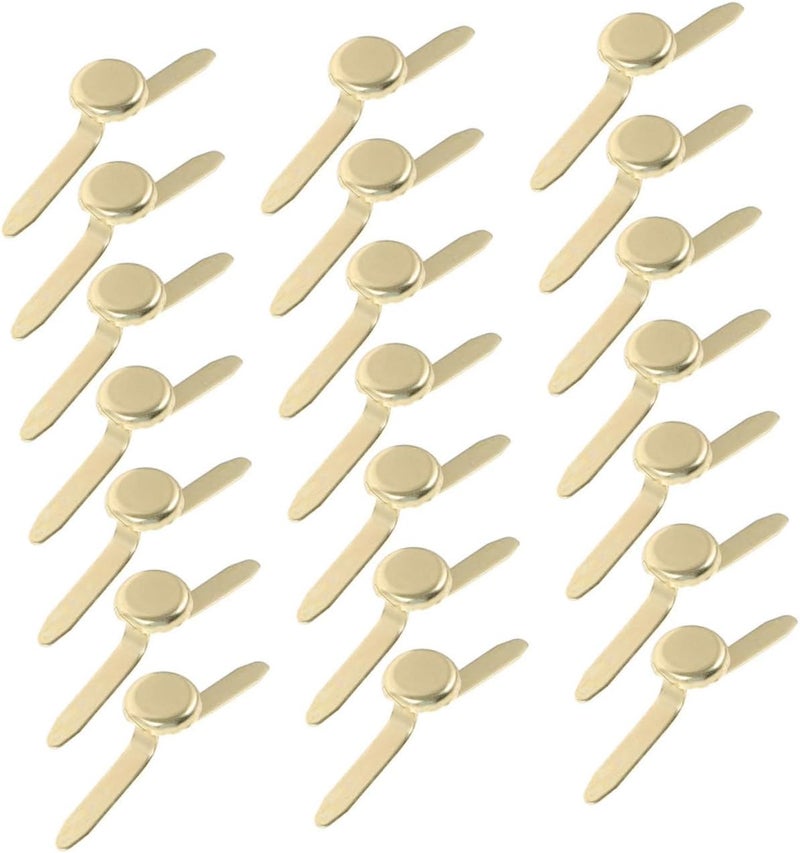 TEHAUX 100pcs Mini Metal Brads for DIY Craft Paper Fasteners for Scrapbooking Art Projects and Creative Activities Enhance Fine Motor Skills and Imagination - Image 1