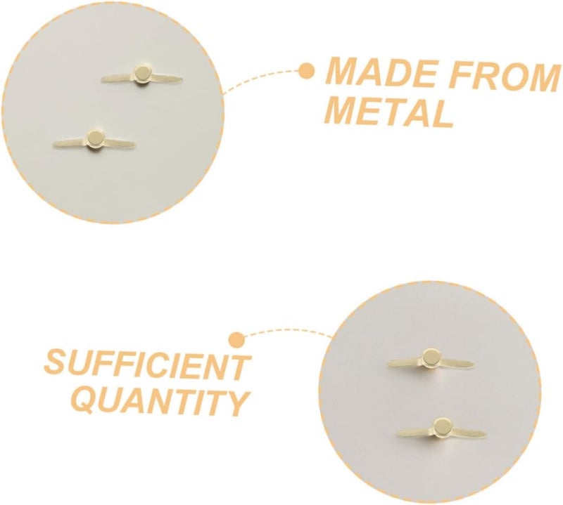 TEHAUX 100pcs Mini Metal Brads for DIY Craft Paper Fasteners for Scrapbooking Art Projects and Creative Activities Enhance Fine Motor Skills and Imagination - Image 3