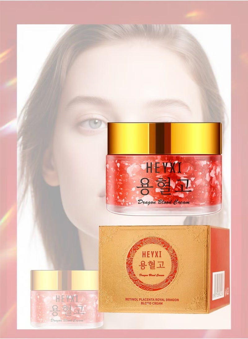 هايكسي Dragons Blood Easy Cream,30 جرام ريتينول المشيمة لونغ كريم دم التنين ترطيب كريم تثبيت,كريم تثبيت الوجه دم التنين, حتى لون الجلد, كريم تثبيت الوجه - Image 1