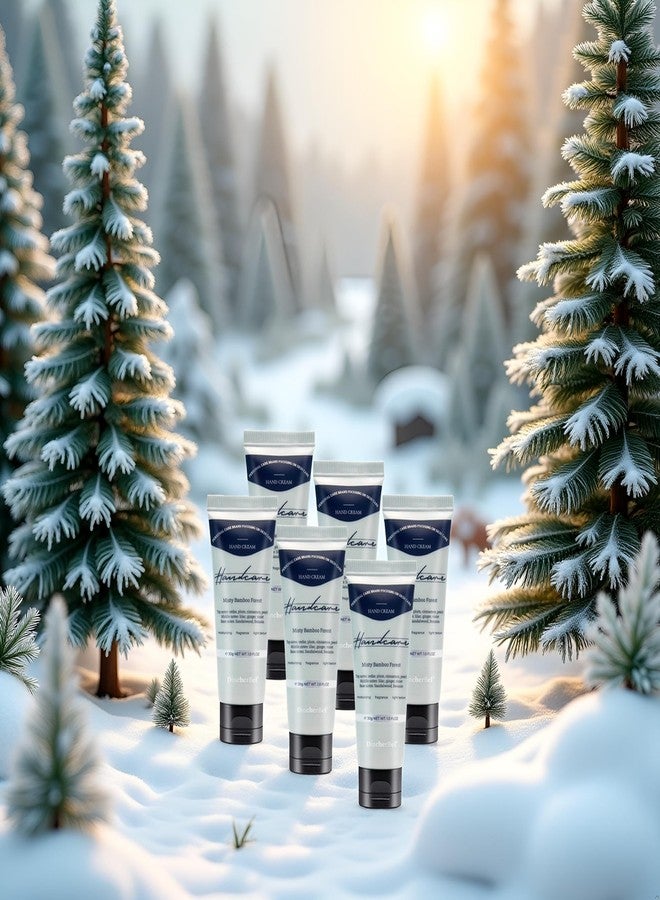 DincherBel 6 Pack Travel Size Hand Cream Set - 1 oz Moisturizing Lotion for Dry Cracked Hands, Misty Bamboo Forest Scented Hand Lotion Gift for Women, Nurses, Teachers, Bridesmaids Gifts - Image 3