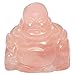 Rockcloud Healing Crystal Gemstone Carved Laughing Happy Buddha Feng Shui Figurines Wealth and Good Luck 1.5" - Image 2